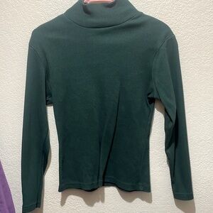 Women's Long Sleeve Ribbed Printed Top